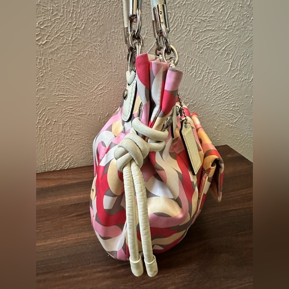 Coach Kristin Chain Link Signature Print Satchel - Picture 2 of 9